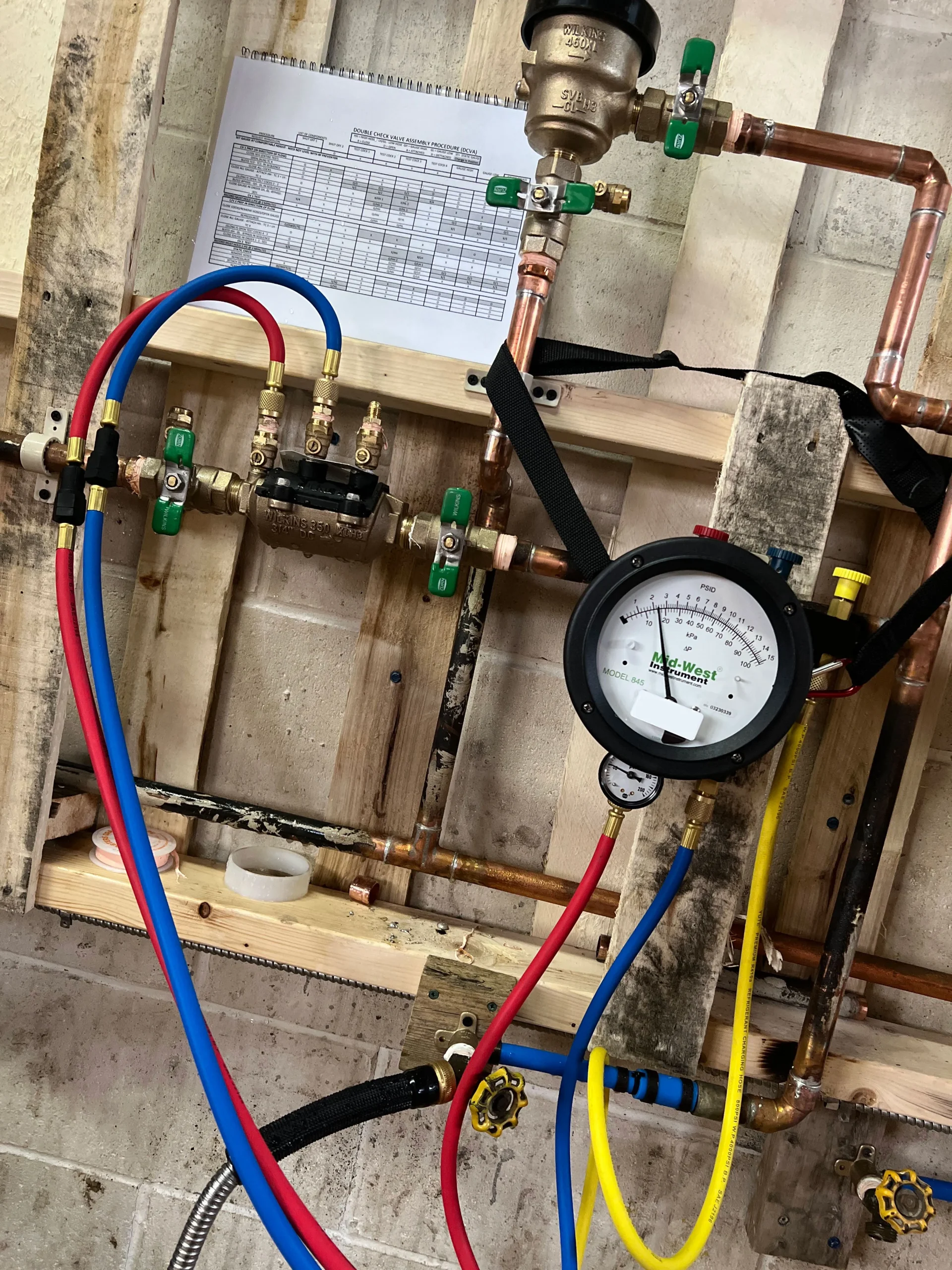 Backflow prevention Ajax, system and gauge installed by Spec-Mark Group in Ontario, Canada. 